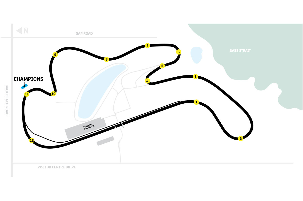 Champions Grandstand Map