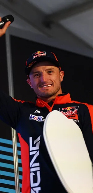 Jack Miller on the Fan Forum stage