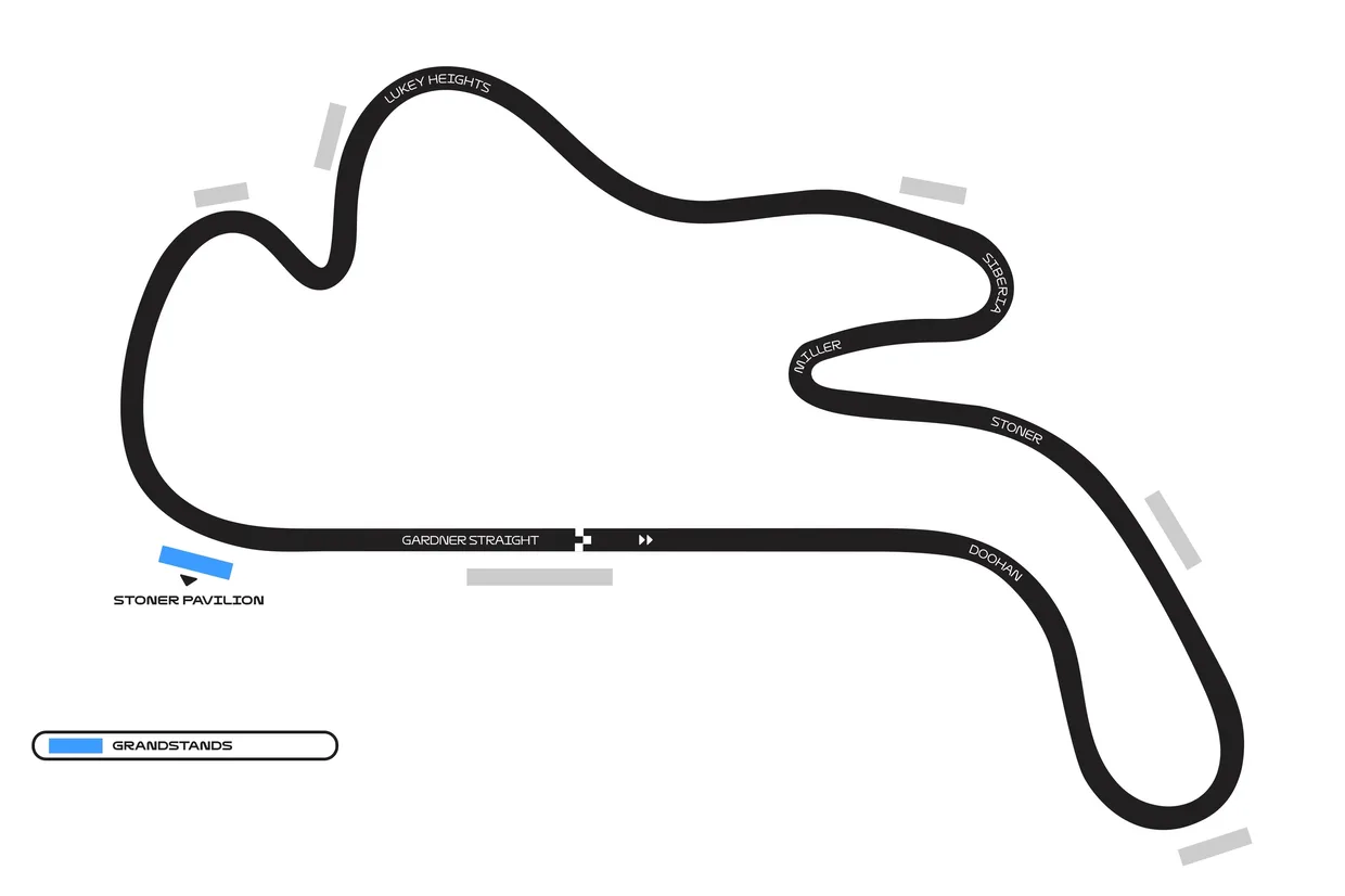 FOR MB25 PRODUCT MAP GRANDSTAND Stoner Pavilion